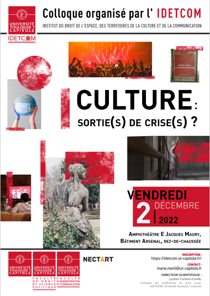 Affiche Culture sortie(s) de crise(s)