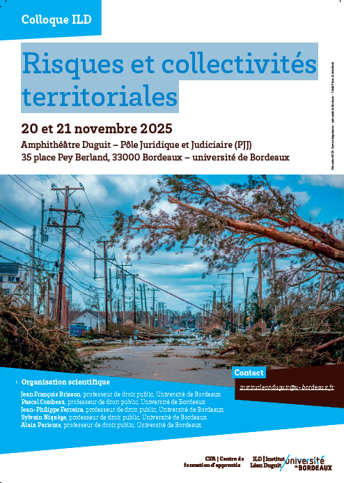 Colloque Risques et collectivités territoriales