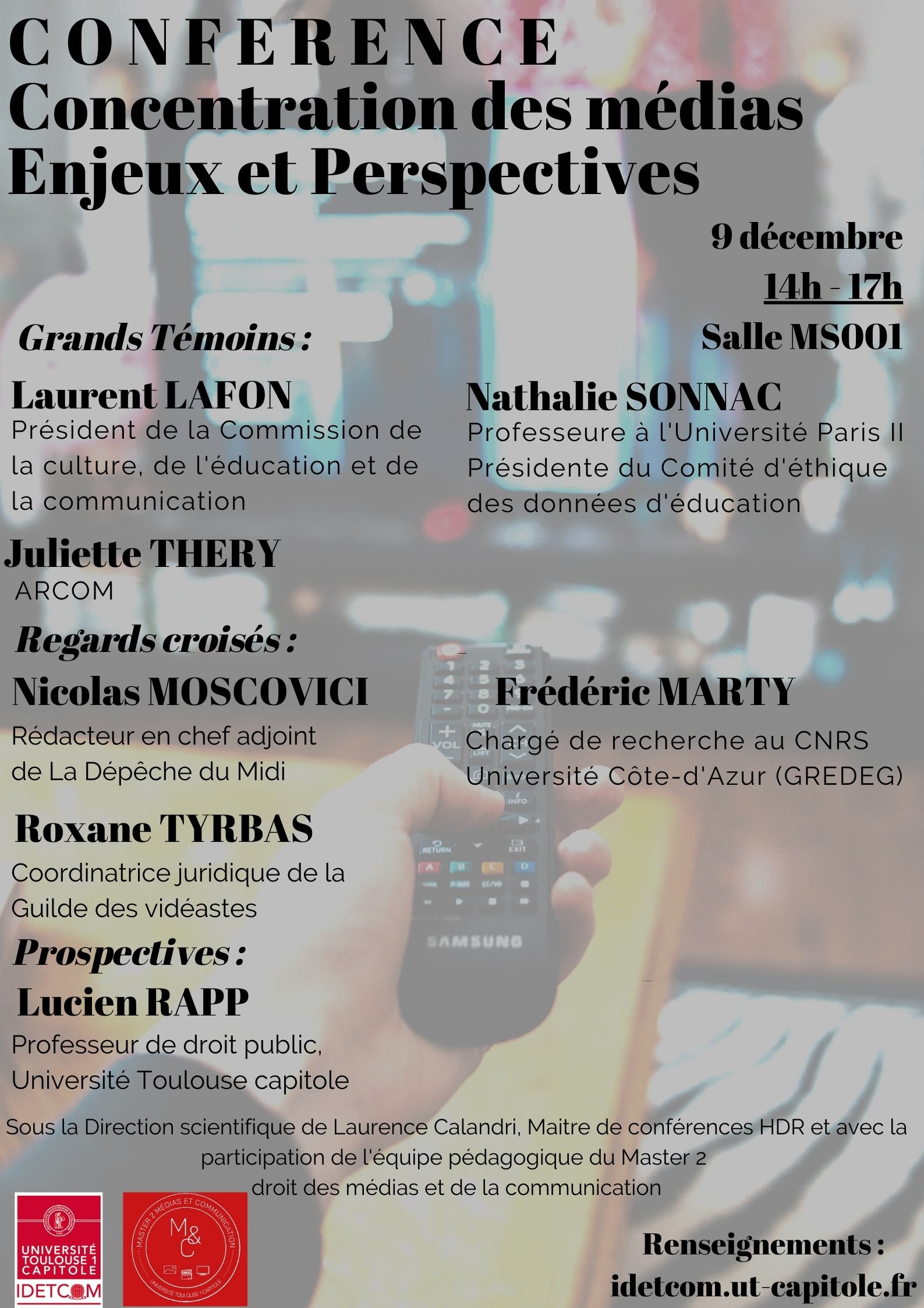 Conférence médias 9 décembre 22